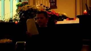 Jacob Young Singing I Wonder as I Wander