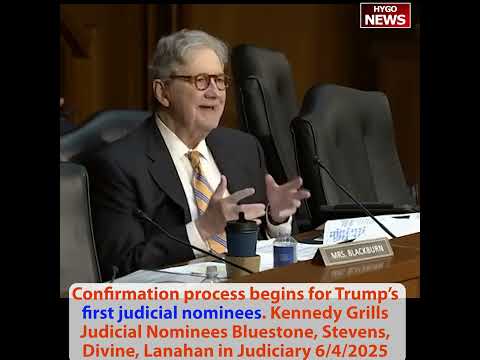 Sen. Kennedy Grills Trump's First Judicial Nominees: Hermandorfer, Bluestone, Stevens, Divine, Lanahan; Tests Fourth Amendment Reasoning with DWI Cop Scenarios, Roadblock Questions; Asks Originalist Theory: 'What Does the Text Say and What Did It Mean at the Time It Was Passed?'