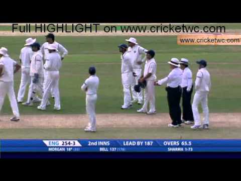 Ian Bell's controversial run out against India