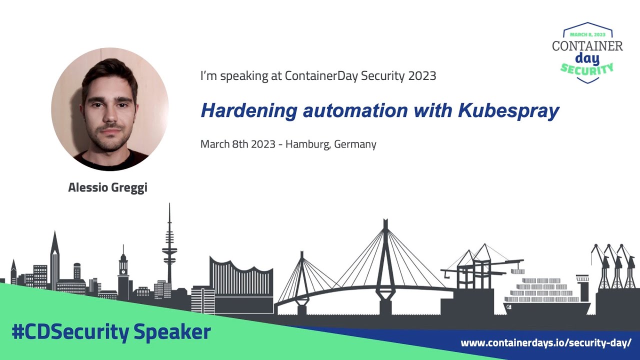 Hardening automation with Kubespray - Alessio Greggi, ARMO