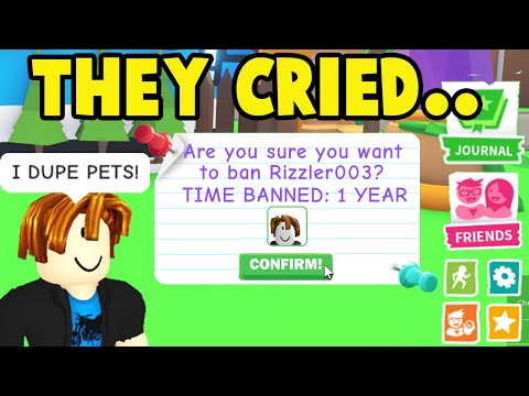 Banning SCAMMERS in Adopt Me..