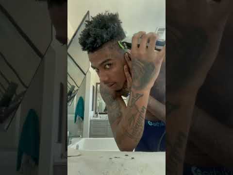 Blue Face Self Hair Cut l Viral 🥶No Cap 🧢🥤