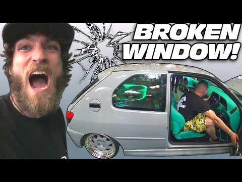 British Guy BREAKS Window IN MY FACE... Extreme Car Audio SUBWOOFER Bass System Breaking Glass!