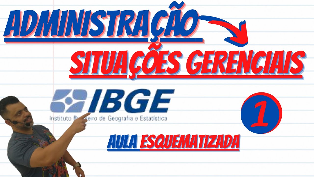 Administração e Situações Gerenciais - IBGE 2021 - Aula esquematizada - Parte 1