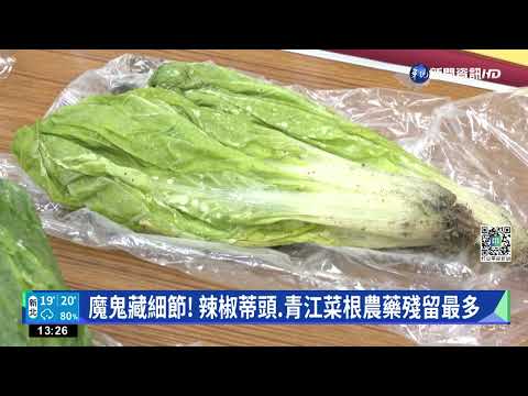 食不安心! 消基會抽查六都青菜 農藥超標逾六成
