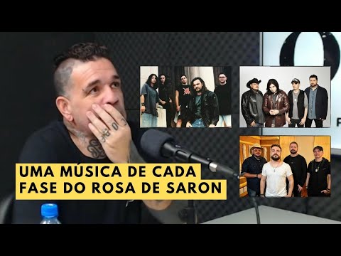 PRIMEIRO VOCALISTA DO ROSA DE SARON ESCOLHE UM MÚSICA DE CADA FASE DA BANDA #rosadesaron