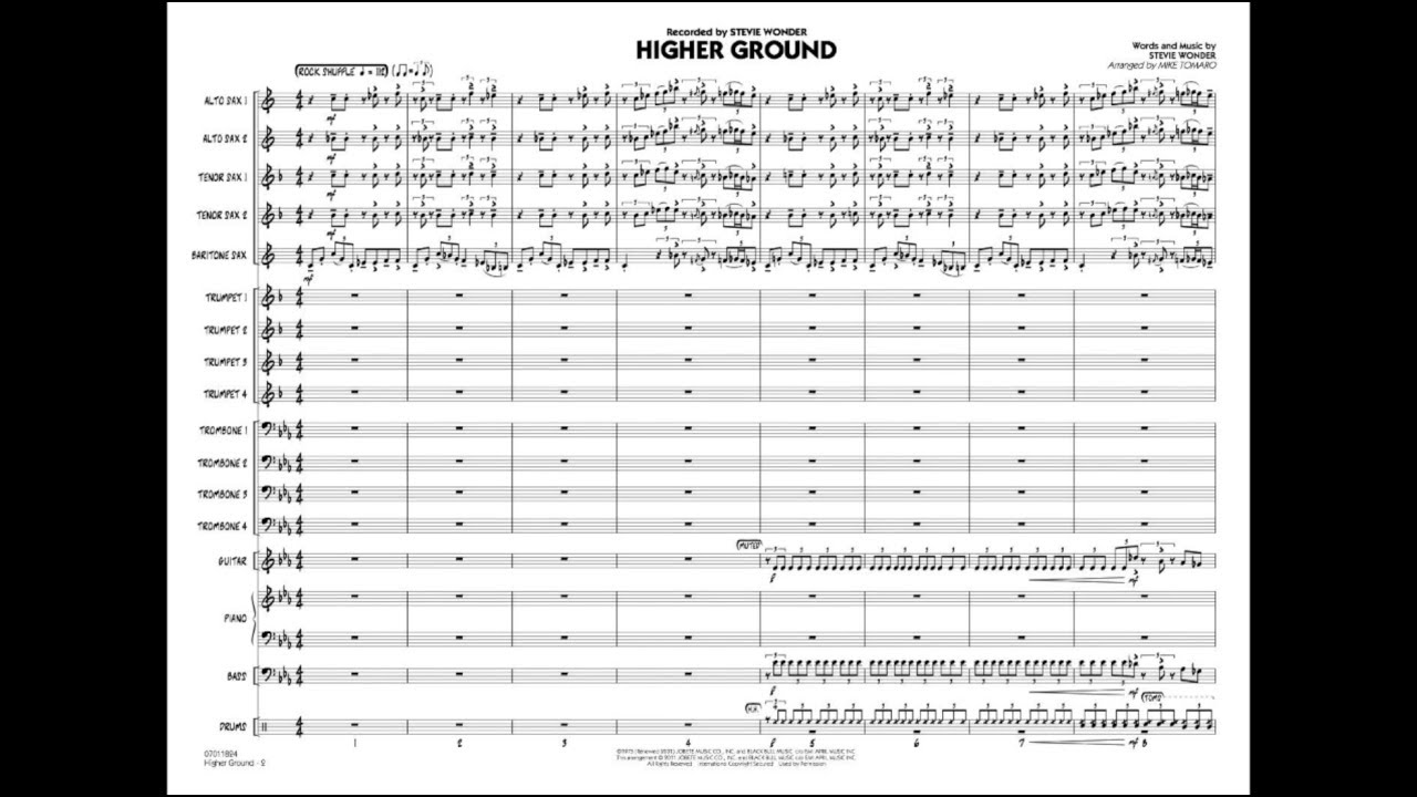 Higher Ground by Stevie Wonder/arranged by Mike Tomaro