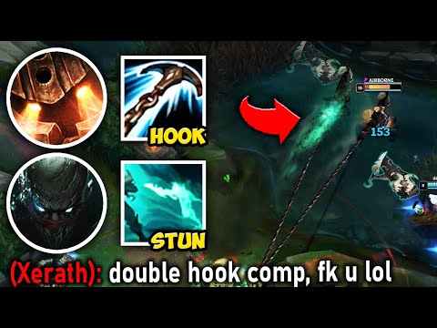 WE RAN ANOTHER DOUBLE HOOK COMP AND PERMA CC THEM! - League of Legends
