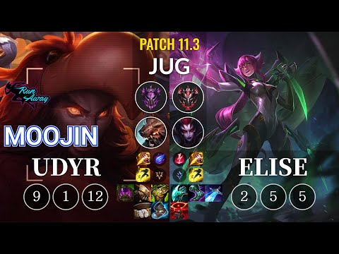RNW Moojin Udyr vs Elise Jungle - KR Patch 11.3