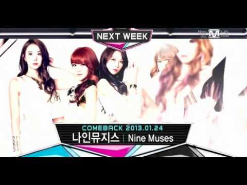 130117 Nine Muses comeback next week