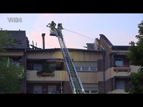 25.07.2019 - VN24-Lokal - Dachstühle von Mehrfamilienhäusern in Lünen ausgebrannt
