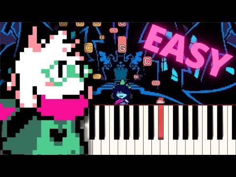 My Castle Town - Deltarune Chapter 2 | Easy Piano Tutorial (Synthesia)