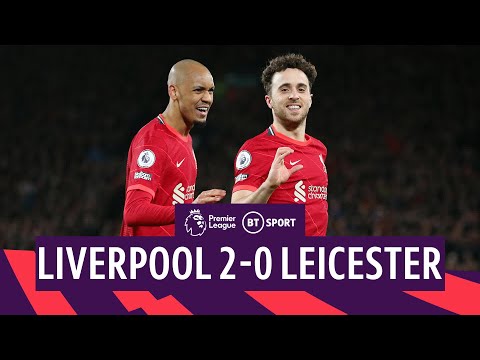 Liverpool v Leicester (2-0) | Jota Scores Twice As Salah Returns | Premier League Highlights