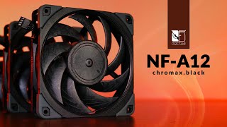 Noctua NF-A12x25 PWMBK Chromax.Black.Swap, 120mm video 1