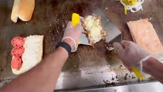 Download lagu Jersey Mike's POV | Making a Chicken Bacon Ranch & Chicken Cheesesteak mp3