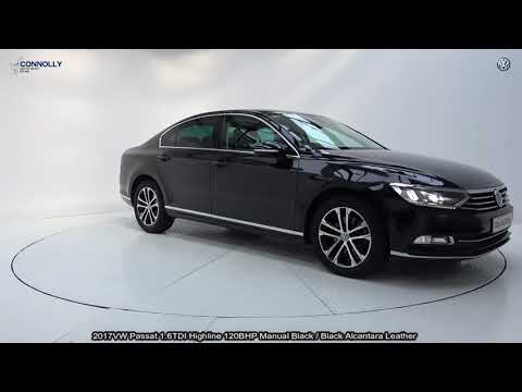 CMGVW SLIGO: 172D6244 VW Passat 1.6TDI Highline 120BHP Manual Black / Black Alcanatra Leather