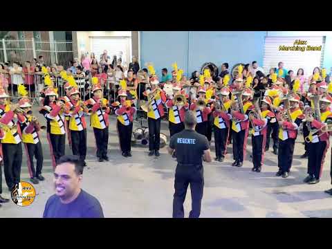 Banda Marcial Show Eurico Pfisterer 2025 no Festival de Bandas e Fanfarras em Ponta de Pedras 2025
