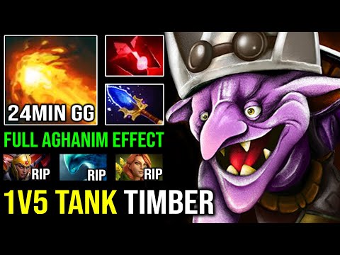 There's Nothing Can Stop this Timbersaw | EZ 24Min GG Full Aghanim Chakram 1v5 Ultra Tanker Dota 2