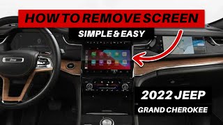 How to Remove Screen on 2022 Jeep Grand Cherokee