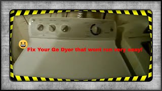Ge dryer won't start when start button is pressed — easy fix