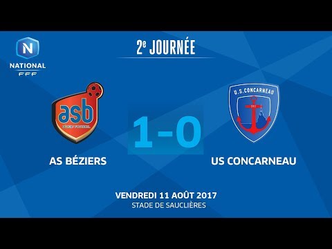 J2 : AS Béziers - US Concarneau (1-0), le replay