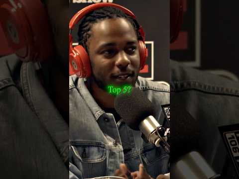 Kendrick Lamar's TOP 5 Rappers 😳📝