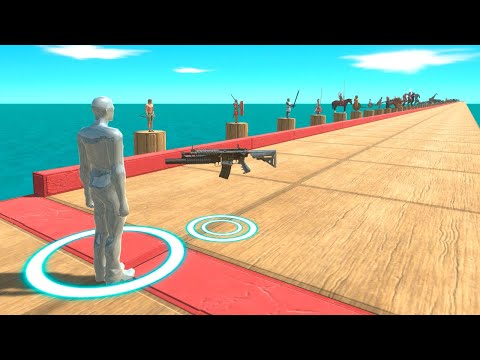 Grenade Launcher Pushes Units into the Water - Animal Revolt Battle Simulator