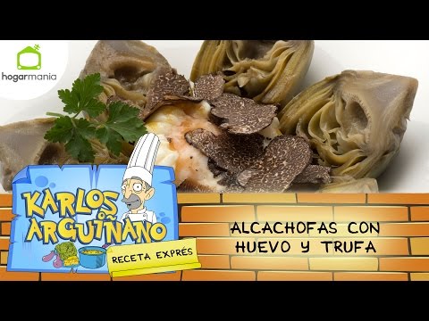 Karlos Arguiñano: Receta de Alcachofas con huevo y trufa