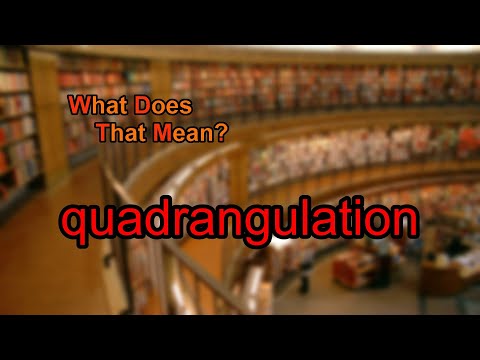 What does quadrangulation mean?