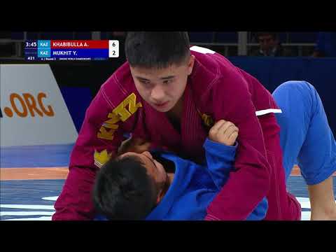 Round 3 Men's GP Gi - 85 kg: A. KHABIBULLA (KAZ) v. Y. MUKHIT (KAZ)