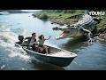 Giant Crocodile Chases Speedboat On River Mega Crocodile YOUKU MONSTER MOVIE