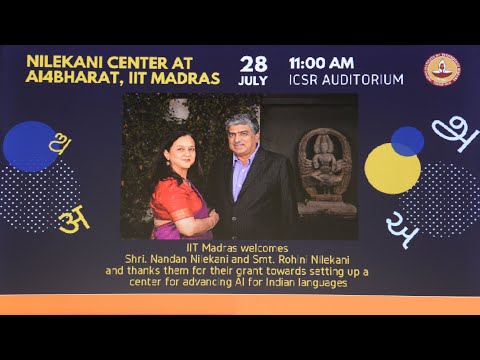 Nilekani Centre @ AI4Bharat IIT Madras, Inauguration