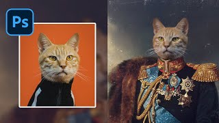 How To Make a Fun Oil Painting Cat Portrait in Photoshop