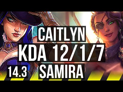 CAITLYN & Nami vs SAMIRA & Jax (ADC) | 12/1/7, Godlike | KR Master | 14.3