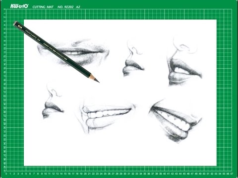 CURSO de dibujo a lápiz Cap. 9 "Labios de perfil y la sonrisa"