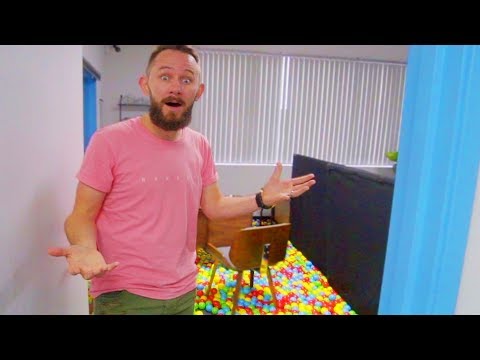 Turning My Bosses Office Into A Ball Pit! Video