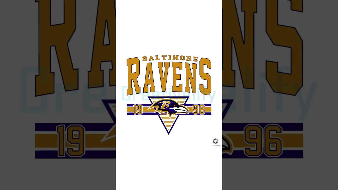 Baltimore Ravens 1996 Logo SVG Football Vintage File