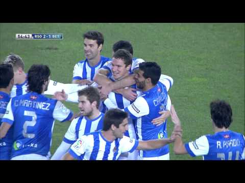 Gol de Ansotegi (2-1) en el Real Sociedad - Real Betis - HD