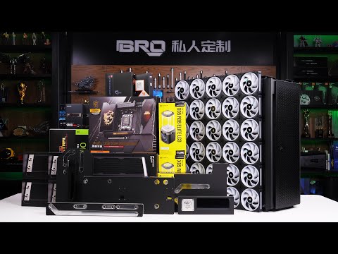 「BRO」4K Water Cooled PC Build 🔪🔪 Corsair 9000D 34 Unit Fan With X870E Godlike .#pcbuild #9000D