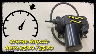Cruise Control Vacuum Pump Fix Ram 5.9 Cummins Diesel