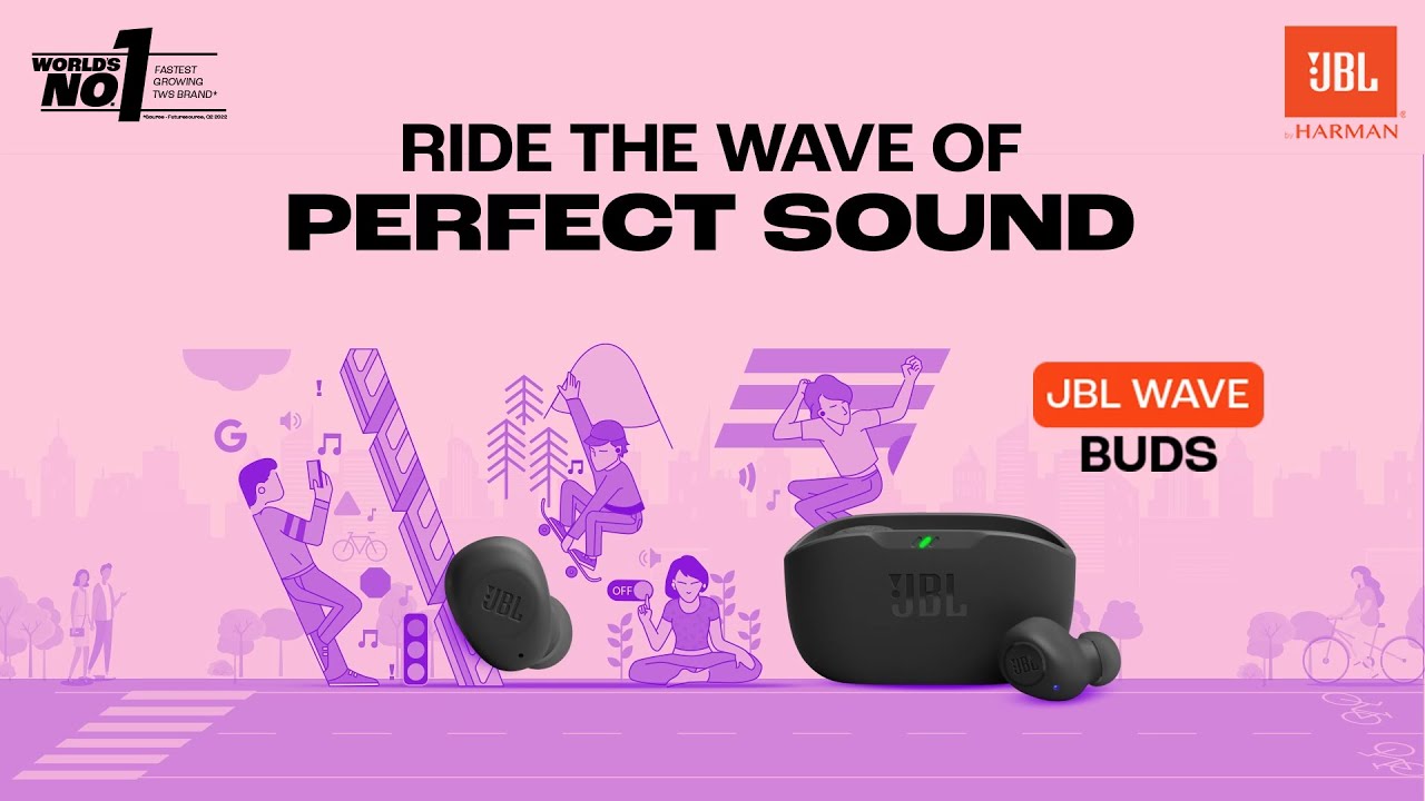 Наушники JBL Wave Buds, черный
