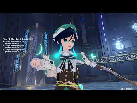 Genshin impact Spiral Abyss Floor 12 perfect 9 / 9  stars Guide