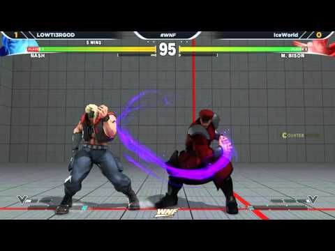 WNF Wednesday Night Fights 1.7 SFV - LOWTI3RGOD (Nash) vs IceWorld (M. Bison)