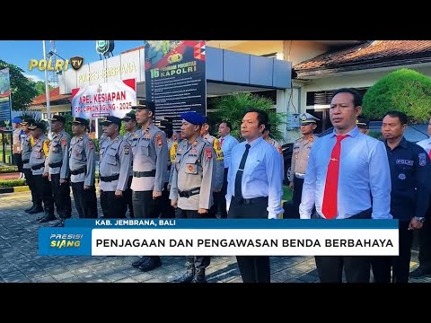 POLRES JEMBRANA MELAKSANAKAN APEL GELAR KESIAPAN OPERASI CIPKON AGUNG 2025