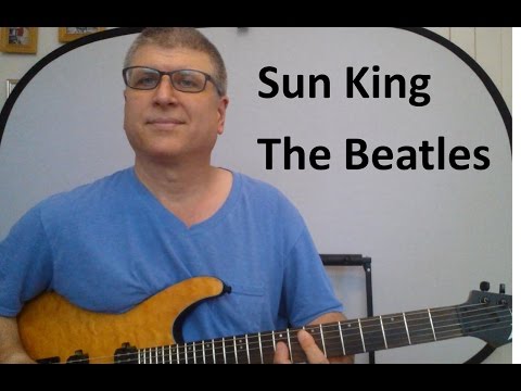 How to Play Sun King on Solo Guitar | The Beatles | with TAB