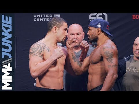 UFC 225 Robert Whittaker vs  Yoel Romero ceremonial weigh in highlight