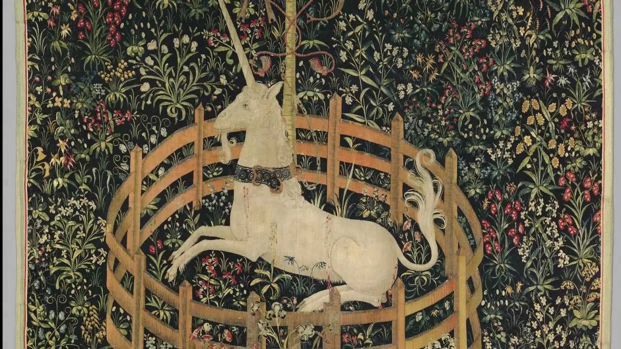 What is a likely meaning of the tapestry The Unicorn in Captivity?