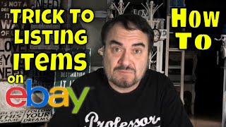 The Trick To Listing Items For Sale On eBay | How To