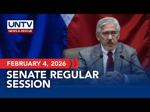 LIVE: Senate holds regular plenary session | Feb. 4, 2026