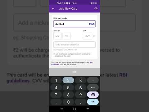 credit card ko phonepe mein kaise edit Karen how to add credit card in phonepe simple method